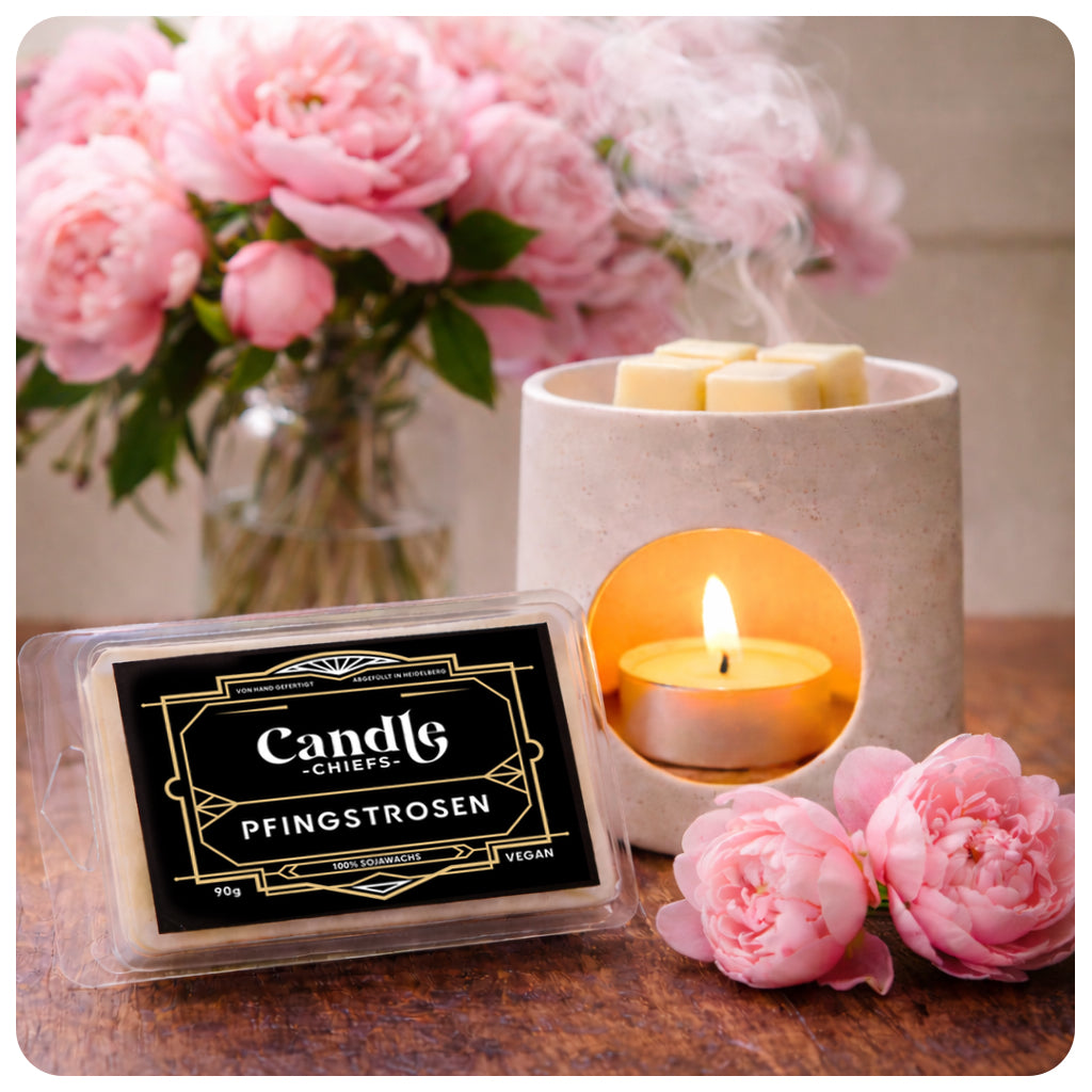 Duftmelts "Pfingstrosen" – Zarter Blumenduft für dein Zuhause (90g)