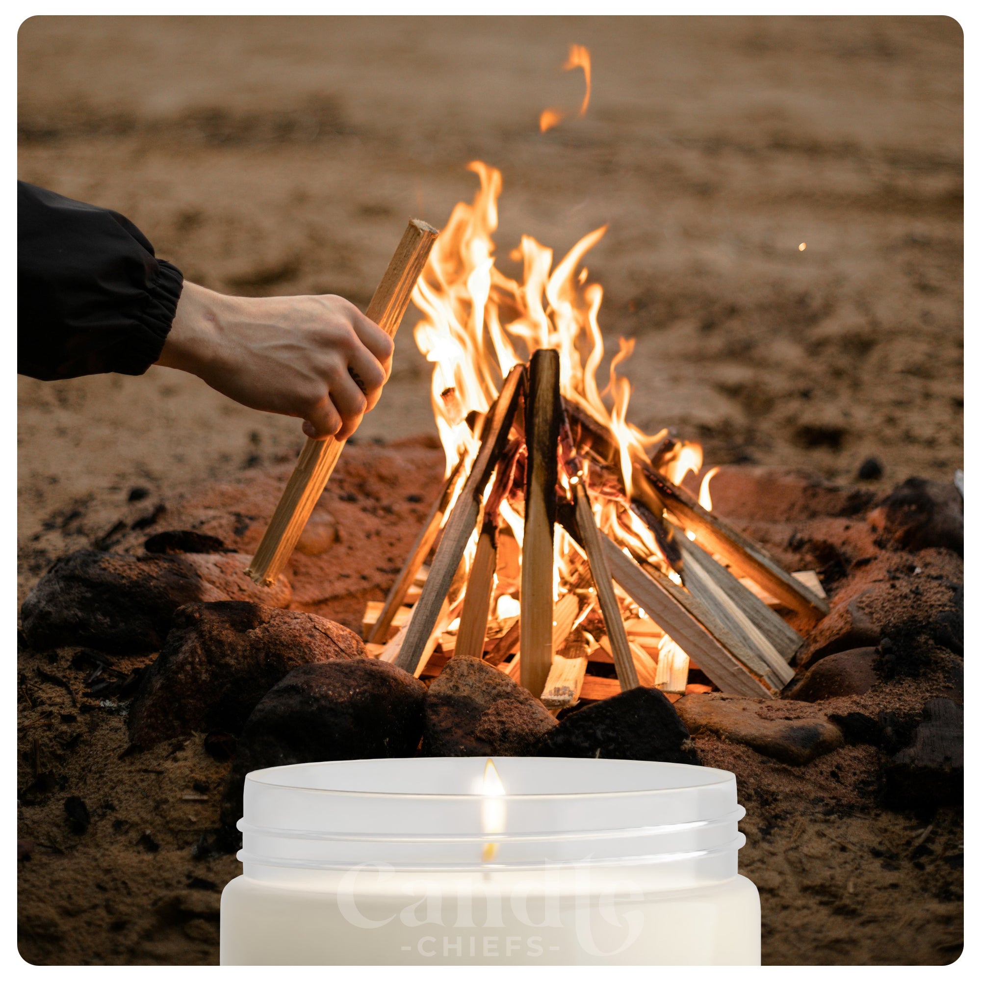 Duftkerze - Lagerfeuer 200g